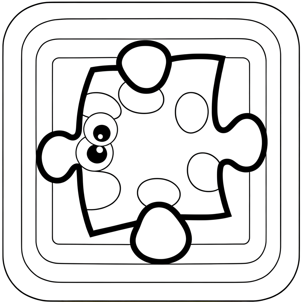 Matching shapes game puzzle coloring page with various geometric shapes for children to color and match