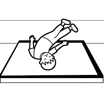 Floor Exercise Tumbling Coloring Page