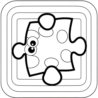Matching shapes game puzzle coloring page with various geometric shapes for children to color and match
