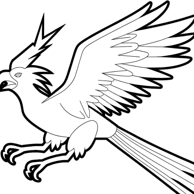 thunderbird lightning bird coloring page
